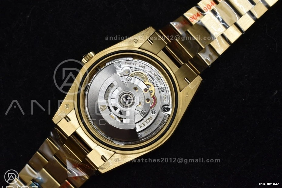 Diamond DayDate GoAnywhere Markers Bracelet Weight President YG Gold Dial A3255 904L Gain 723 V Steel GMF 40 On 0906